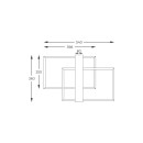 Zuma Line 003064-028261 LED Deckenleuchte MINAR integrierte LED-Quelle