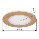 Globo 41767R LED Deckenleuchte CLAY | 24W integrierte LED-Quelle | 1370lm | 2700-6500K