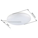 Globo 32118-24 Außenbereich LED Deckenleuchte Dori 1x24W | 3000K | IP54