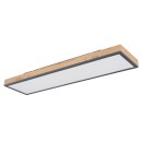 Globo 416080WD4 LED Deckenleuchte Doro 1x24W | 1500lm | 3000K - braun, schwarz, opal