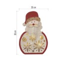Emos DCWW24 LED Weihnachtsdekoration - Weihnachtsmann 0,3W | 5 LEDs | 2xAAA | 2700K | IP20 - warmweiß, Timer, bunt
