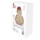 Emos DCWW24 LED Weihnachtsdekoration - Weihnachtsmann 0,3W | 5 LEDs | 2xAAA | 2700K | IP20 - warmweiß, Timer, bunt