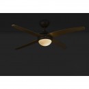Globo 03385G Deckenleuchte mit Ventilator Lizz 1x60W | E14 - mit Fernbedienung, Holzimitat