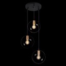 Globo 15346-3 Pendelleuchte Vigo 3x60W | E27 - schwarz