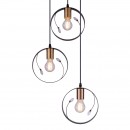 Globo 15346-3 Pendelleuchte Vigo 3x60W | E27 - schwarz