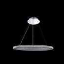 Globo 15683 LED Hängeleuchte Deckenleuchte Curado 1x68W | 4800lm | 6500K - chrom, Glas, dimmbar, Fernbedienung, 3-Phasen-dimmbar