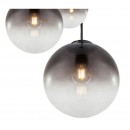 Globo 15861-3 Pendelleuchte Varus 3x40W | E27 - Nickel matt, rauch