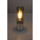 Globo 21000C Tischleuchte Annika 1x25W | E27 - Touch-Schalter, chrom, rauchglas