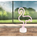 Globo 28040 LED dekorative Tischlampe Brienne 1x1,35W - Flamingo, weiß, rosa