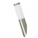 Globo 3157 Außenwandleuchte Boston 1x60W | E27 | IP44 - Edelstahl, opal