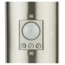 Globo 3159S Gartensäule mit Bewegungssensor Boston 1x60W | E27 | IP44 - Edelstahl, opal