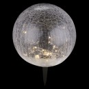Globo 33304 LED Solar Außenleuchte Solar 1xAAA 30x0,06W | IP44 - Erdspieß, schwarz