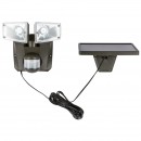 Globo 3717S LED Solarleuchte mit Bewegungssensor Solar 2x3W | 209lm | 6000K | IP44 - höhenverstellbar, grau