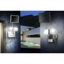 Globo 3718S LED Solarleuchte mit Bewegungssensor Solar 2x3W | 209lm | 6500K | IP44 - höhenverstellbar, weiß