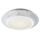 Globo 41909-18 LED Deckenleuchte Tilo 1x18W | 1100L | 4000K - 3-Phasen-dimmbar, silber, weiß