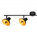 Globo 54001-4 Decken- und Spotleuchte Lotte 4x4W | E14 LED | 544lm | E14 LED | 2700K - schwarz, gold