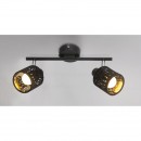 Globo 54121-2 Wandleuchte Troy 2x8W | E14 - Schalter auf dem Körper, schwarz