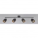 Globo 54121-4 Deckenaufbau Spotleuchte Troy 4x8W | E14 - schwarz