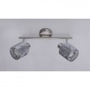 Globo 54122-2 Wandleuchte Alys 2x8W | E14 - Schalter auf dem Körper, silber
