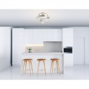 Globo 54344-3O Deckenleuchte Boronia 3x40W | E14 - Nickel matt