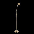 Globo 54346-1S Stehlampe Lara 1x4W | E14 LED | 320 lm | 3000K - flexibler Arm, gold