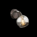 Globo 54347-1 Wandleuchte Isla 1x4W | E14 LED | 196L | 3000K - inklusive Leuchtmittel, bronze