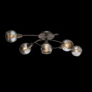 Globo 54347-5 Deckenleuchte 5x4W | E14 LED | 196L | 3000K - inklusive Leuchtmittel, Schwanenhals, bronze