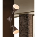 Globo 54647-2 Wand- oder Decken- und Spotleuchte Giorgio 2x40W | E14 - Rost