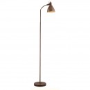 Globo 54647S Stehleuchte Giorgio 1x40W | E14 - flexibler Arm, braun