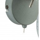 Globo 54653-1 Wandleuchte Fabian 1x25W | E14 - Schalter auf dem Körper, grau