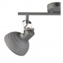 Globo 54658-2 Wand- und Spotleuchte Daisy 2x40W | E14 - Schalter auf dem Körper, einstellbar grau