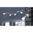 Globo 54919-6 Deckenleuchte Tadeus I 6x40W | E14 - verstellbar, chrom, opal