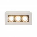 Globo 55010-3A LED Aufbauleuchte Christine 3x6,6W | 440L | 3000K - chrom, weiß