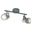 Globo 57000-2 Wand- oder Deckenleuchte Sabinyo 2x50W | GU10 - Schalter auf dem Körper, Stein, chrom
