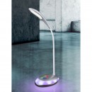 Globo 58265 LED Tischleuchte Minea 1x3W | 230lm | 5000K | RGB - höhenverstellbar, flexibler Arm, Touchdimmer, Farbwechsler, Farbfixierung, silber