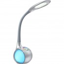 Globo 58279 LED Tischleuchte Tarron 1x5W | 280lm | 5500K | RGB - Touchdimmer, beleuchteter Sockel, Farbfixierung, grau
