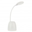 Globo 58324 LED Tischleuchte Margaery 1x3W | 155lm | 3000K-4000K-5700K | RGB - Stifthalter, Farbwechsler, USB, weiß
