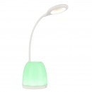 Globo 58324 LED Tischleuchte Margaery 1x3W | 155lm | 3000K-4000K-5700K | RGB - Stifthalter, Farbwechsler, USB, weiß
