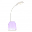 Globo 58324 LED Tischleuchte Margaery 1x3W | 155lm | 3000K-4000K-5700K | RGB - Stifthalter, Farbwechsler, USB, weiß