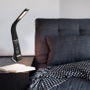 Globo 58334 LED Tischleuchte Sophie 1x6W | 300L | 3000K-4500K-5800K - Touchdimmer, Uhrzeit, Wecker, Kalender, Thermometer, schwarz