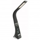 Globo 58335 LED Tischleuchte Sophie 1x6W | 300L | 3000K-4500K-5800K - Touchdimmer, Uhrzeit, Wecker, Kalender, Thermometer, grau