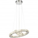 Globo 67037-24AA LED Hängeleuchte Deckenleuchte Marilyn I 1x24W | 1570lm | 4000K - chrom, Kristall