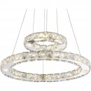 Globo 67037-24AA LED Hängeleuchte Deckenleuchte Marilyn I 1x24W | 1570lm | 4000K - chrom, Kristall