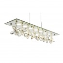 Globo 68404-24H LED Kronleuchter Chorillo 1x24W | 1700L | 3000-6000K - dimmbar, chrom, Kristall, transparent