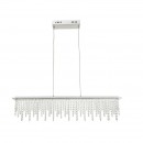 Globo 68405-24H LED Hängeleuchte Deckenleuchte 1x24W | 1700L | 3000-6000K - dimmbar chrom, Kristall, transparent