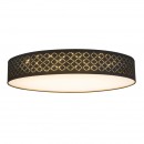 Globo 15229D5 LED Deckenleuchte Clarke 1x80W | 4200L | 3000-6400K - dimmbar, Farbfixierung, Fernbedienung, schwarz, matt Nickel, gold
