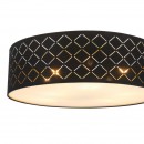 Globo 15229D6 Deckenleuchte Clarke 1x60W | E27 - schwarz, matt Nickel, gold