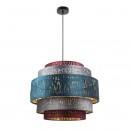 Globo 15266H3 Pendelleuchte Ticon 1x60W | E27 - schwarz, mehrfarbig