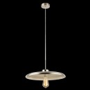 Globo 15304H Pendelleuchte Darenu 1x60W| E27 - Nickel matt