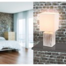 Globo 21699 Tischlampe Ilona 1x40W | E14 - Holz, weiß
